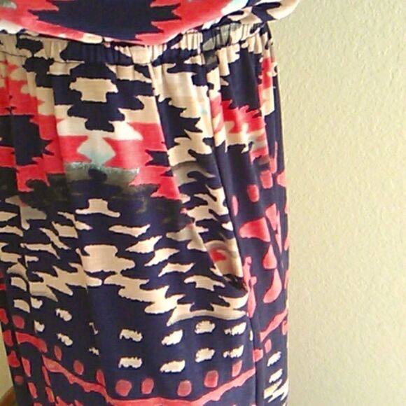 Three Pink Hearts Strapless Maxi Dress - Picture 5 of 12